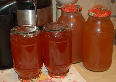 Заготовка яблочного сока на зиму